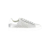 Emporio Armani Silver Leather Women Sneaker -   -  Emporio Armani.